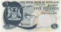 Royal Bank Of Scotland Ltd 1969 To 1981 5 Pounds, 15. 7.1970